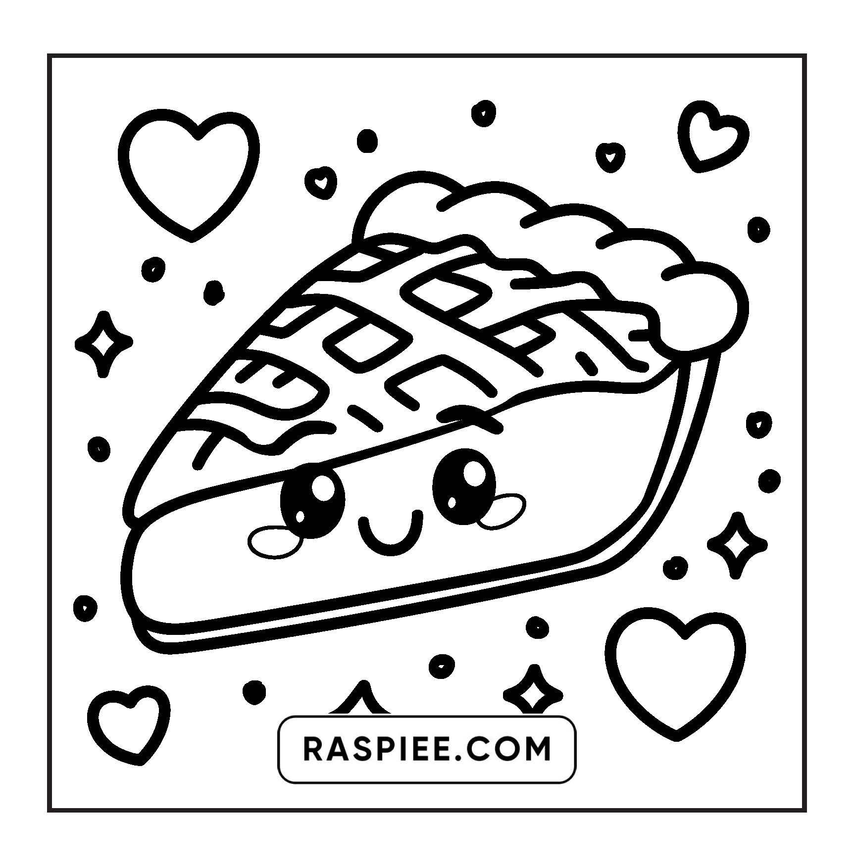 189 Bold and Easy Kawaii Food Coloring Pages