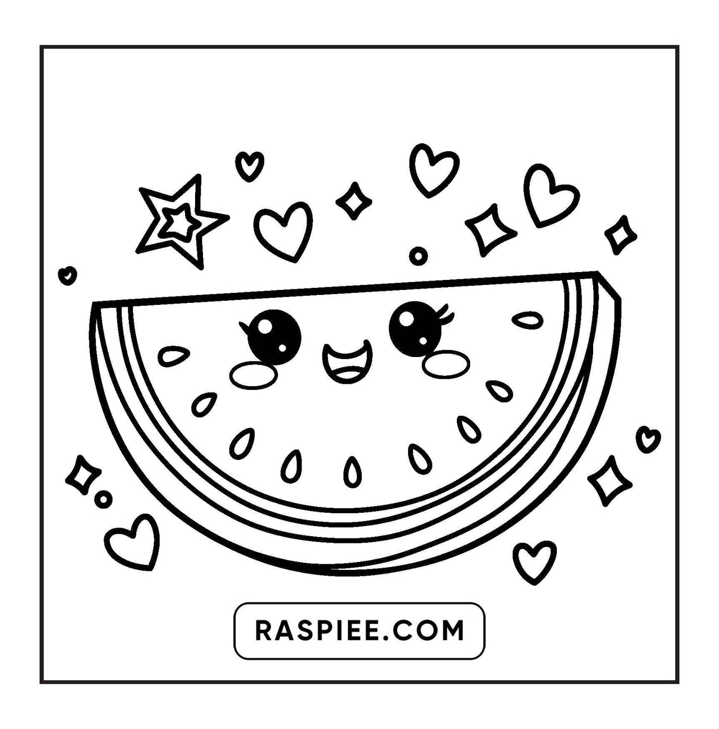 189 Bold and Easy Kawaii Food Coloring Pages