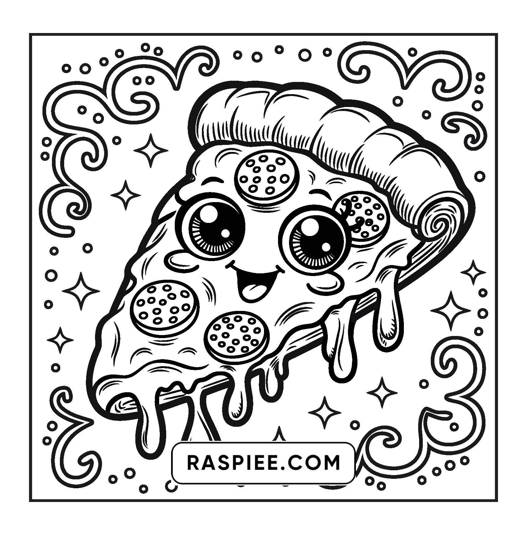 189 Bold and Easy Kawaii Food Coloring Pages