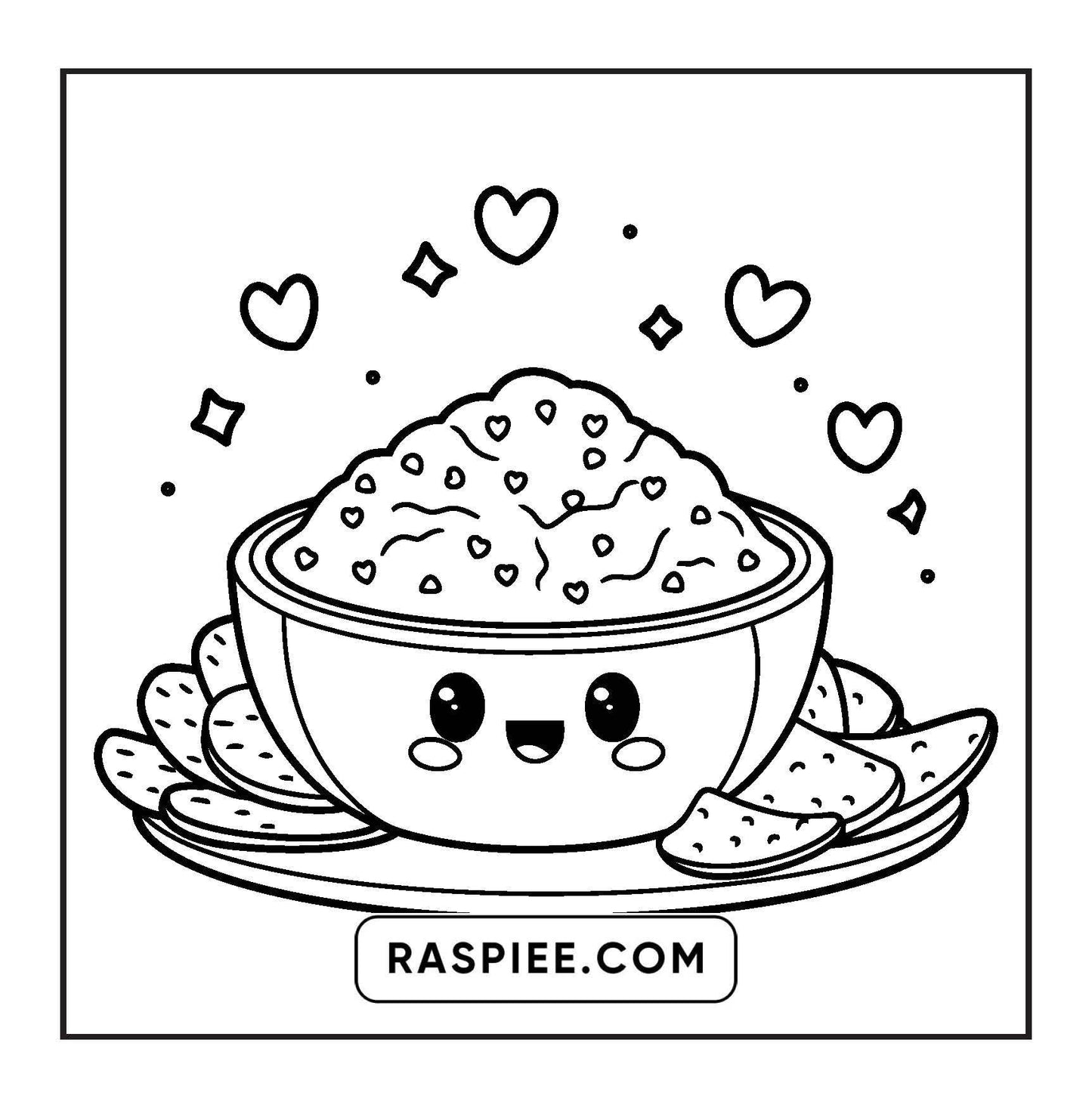 189 Bold and Easy Kawaii Food Coloring Pages