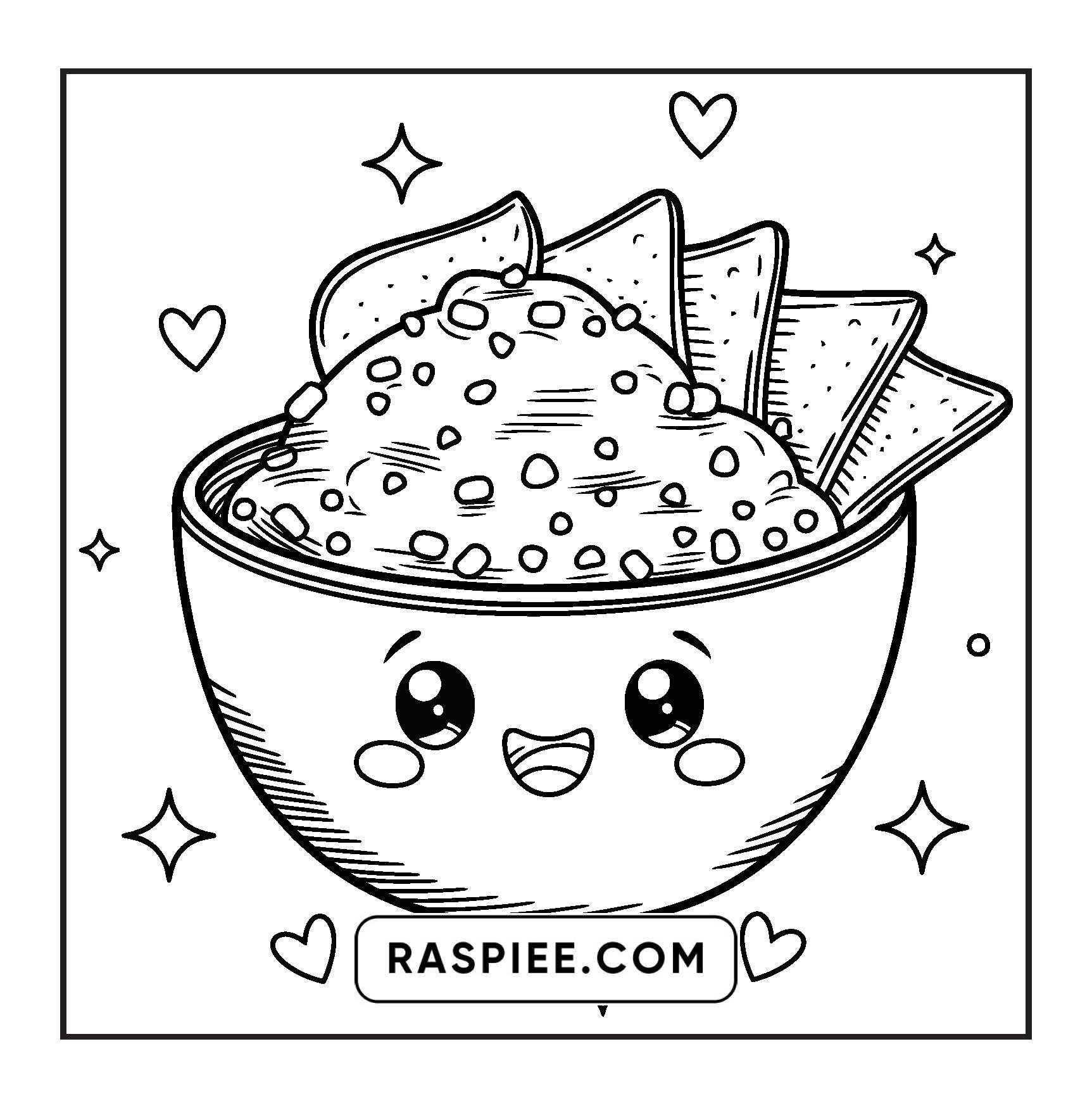 189 Bold and Easy Kawaii Food Coloring Pages