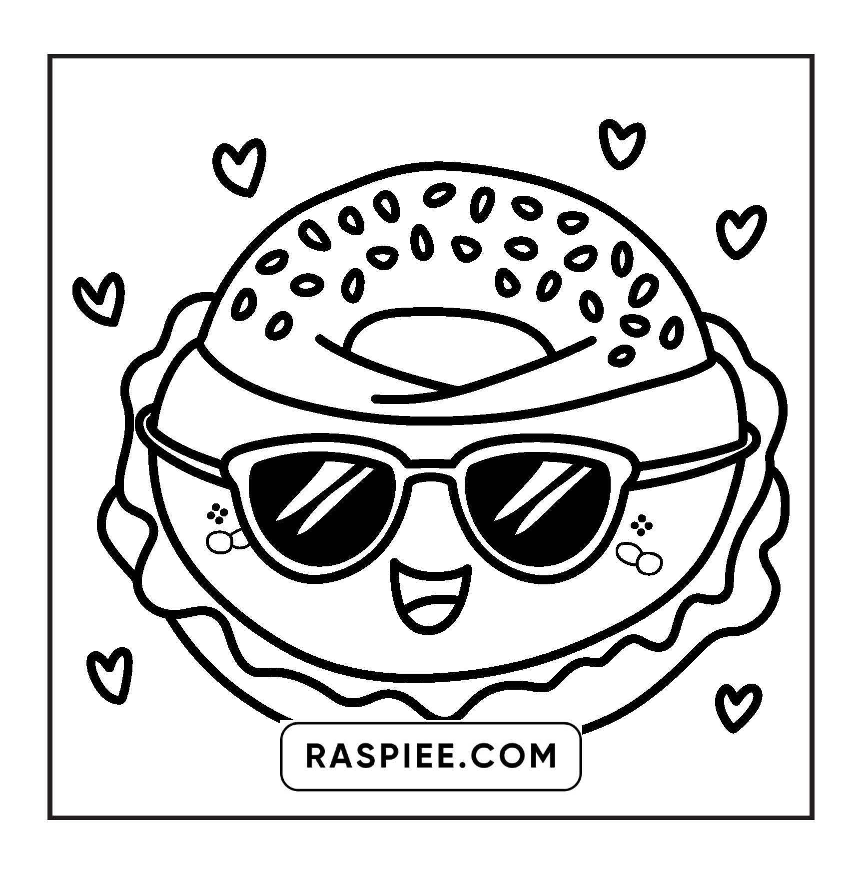 189 Bold and Easy Kawaii Food Coloring Pages