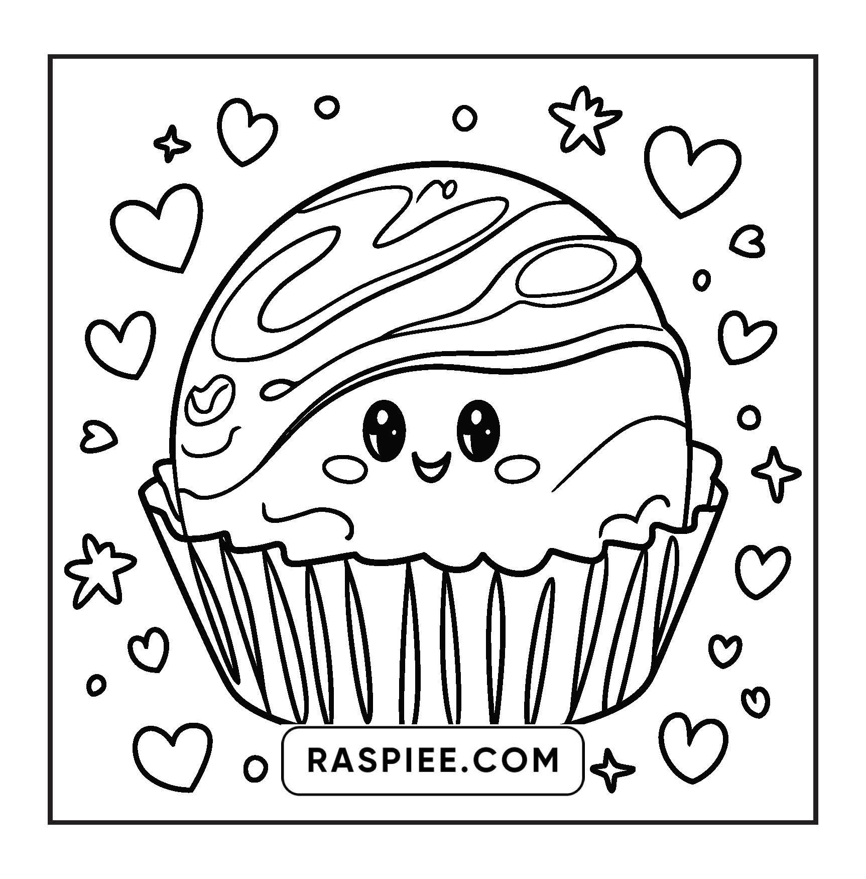 189 Bold and Easy Kawaii Food Coloring Pages