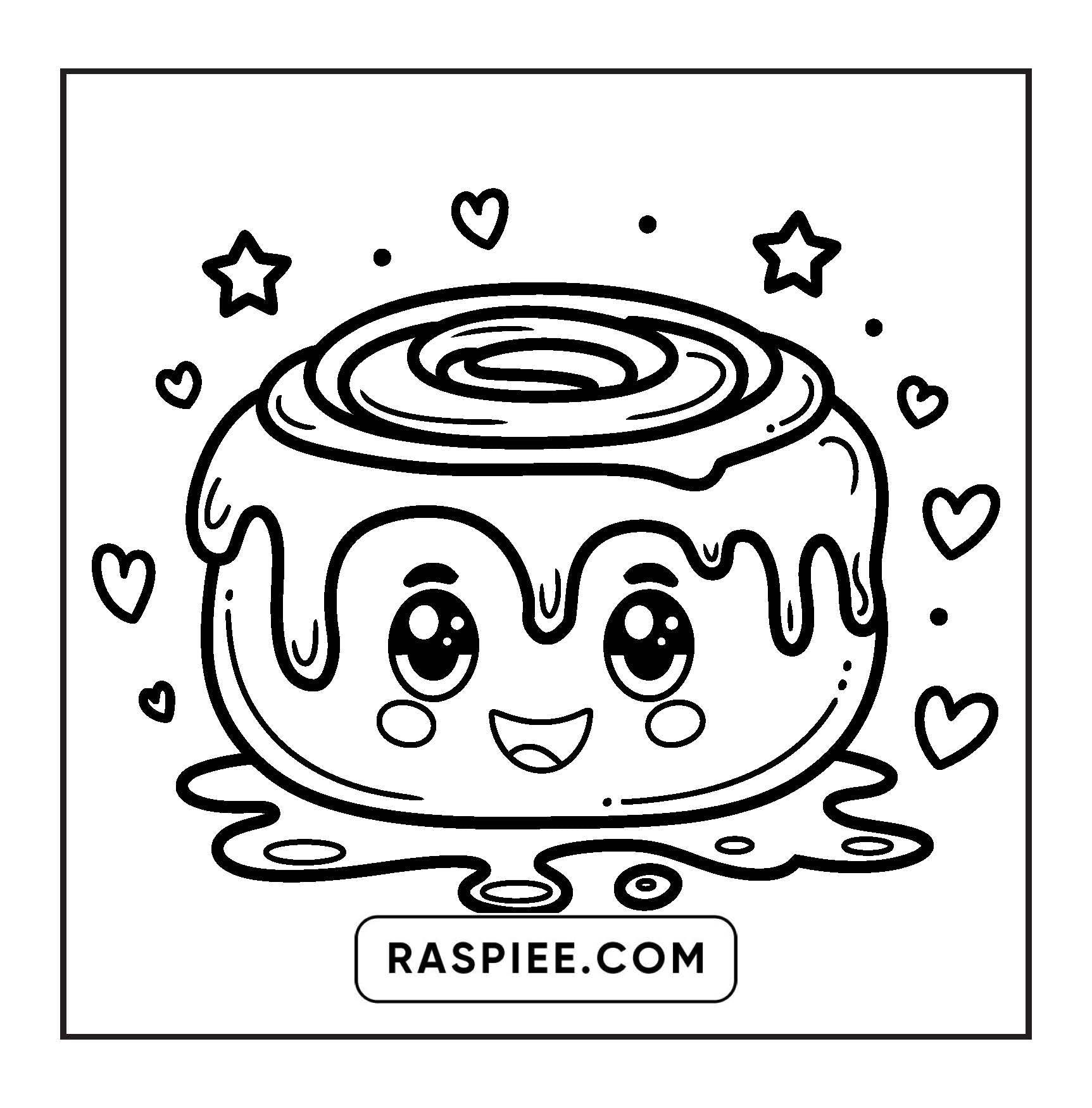 189 Bold and Easy Kawaii Food Coloring Pages