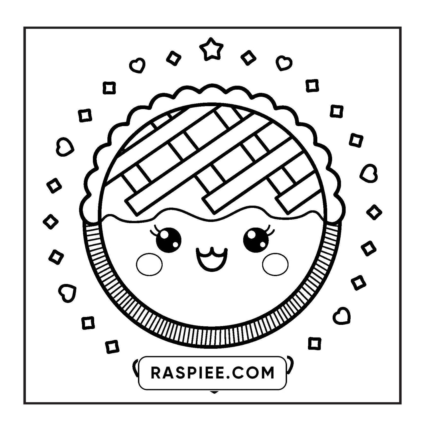 189 Bold and Easy Kawaii Food Coloring Pages