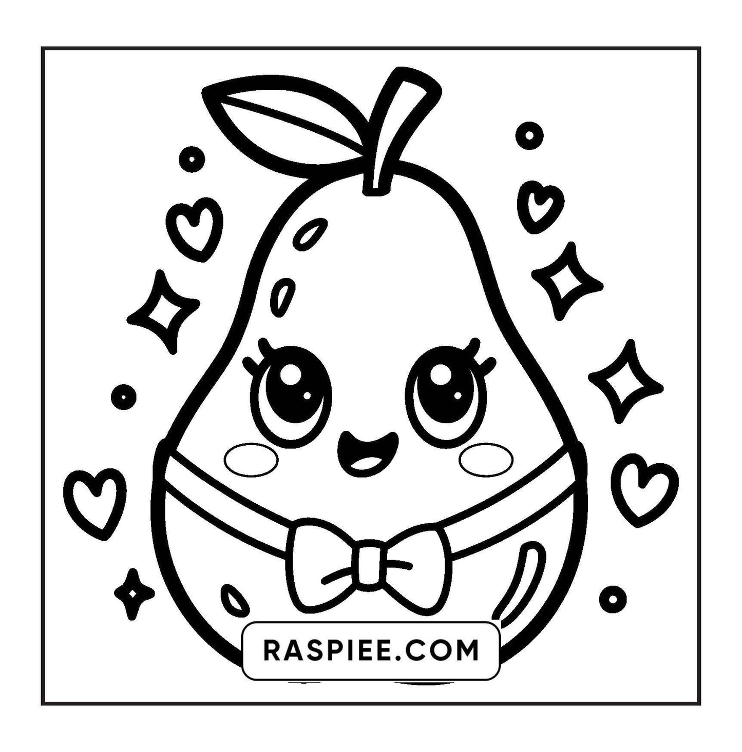 189 Bold and Easy Kawaii Food Coloring Pages