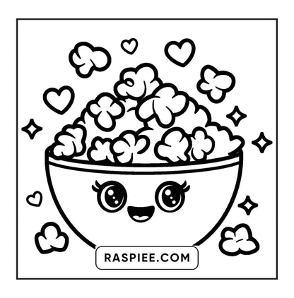 189 Bold and Easy Kawaii Food Coloring Pages