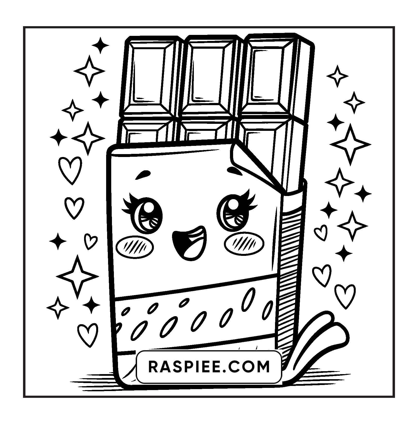 189 Bold and Easy Kawaii Food Coloring Pages