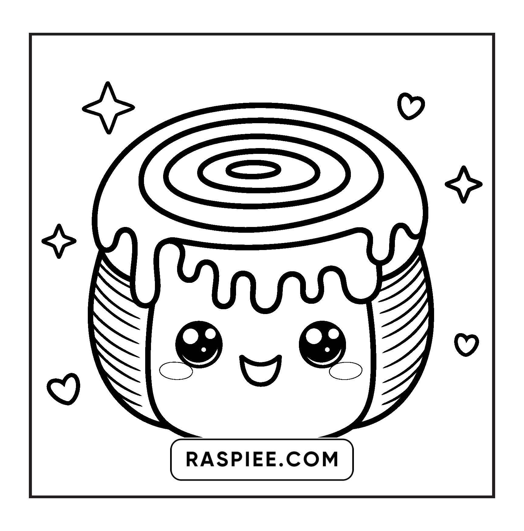 189 Bold and Easy Kawaii Food Coloring Pages