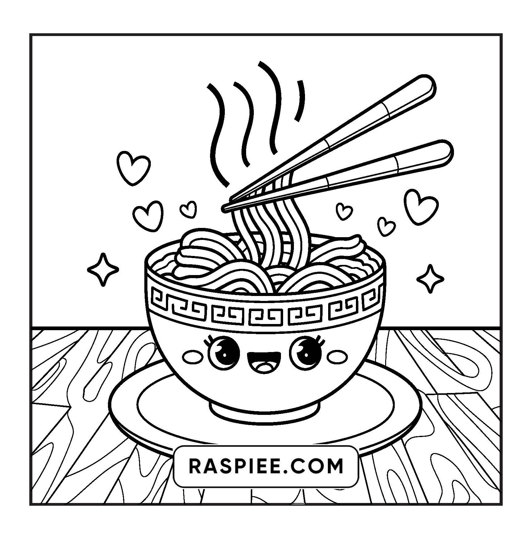189 Bold and Easy Kawaii Food Coloring Pages