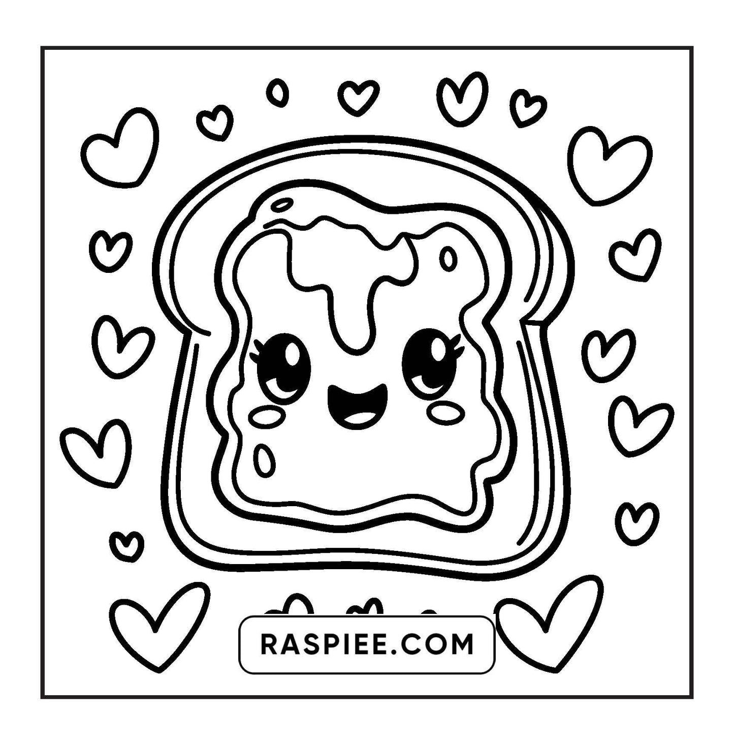 189 Bold and Easy Kawaii Food Coloring Pages