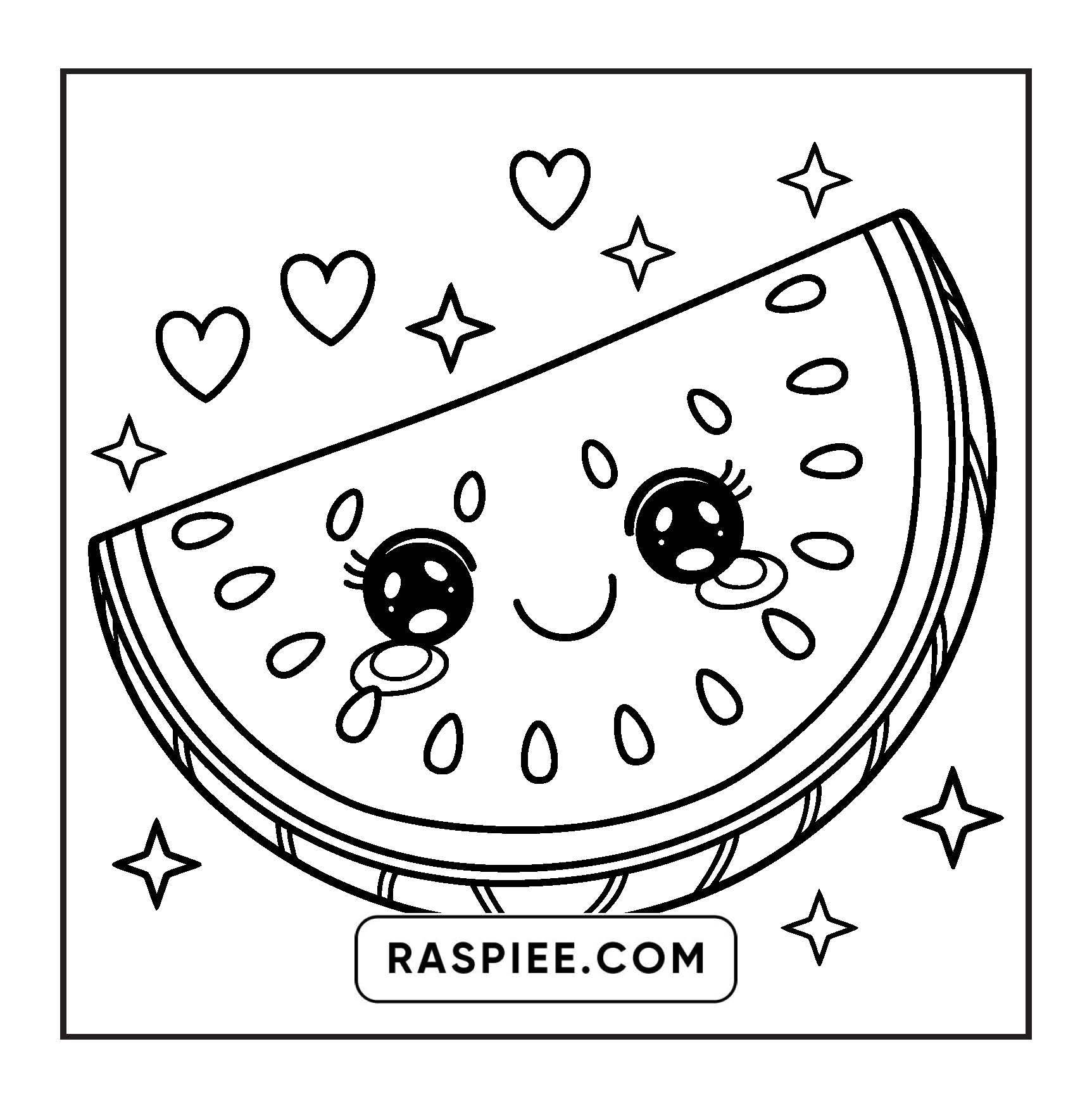 189 Bold and Easy Kawaii Food Coloring Pages
