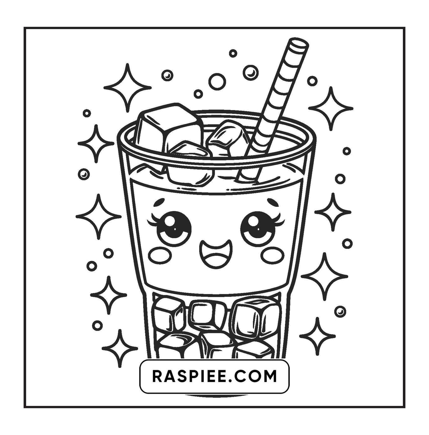 189 Bold and Easy Kawaii Food Coloring Pages