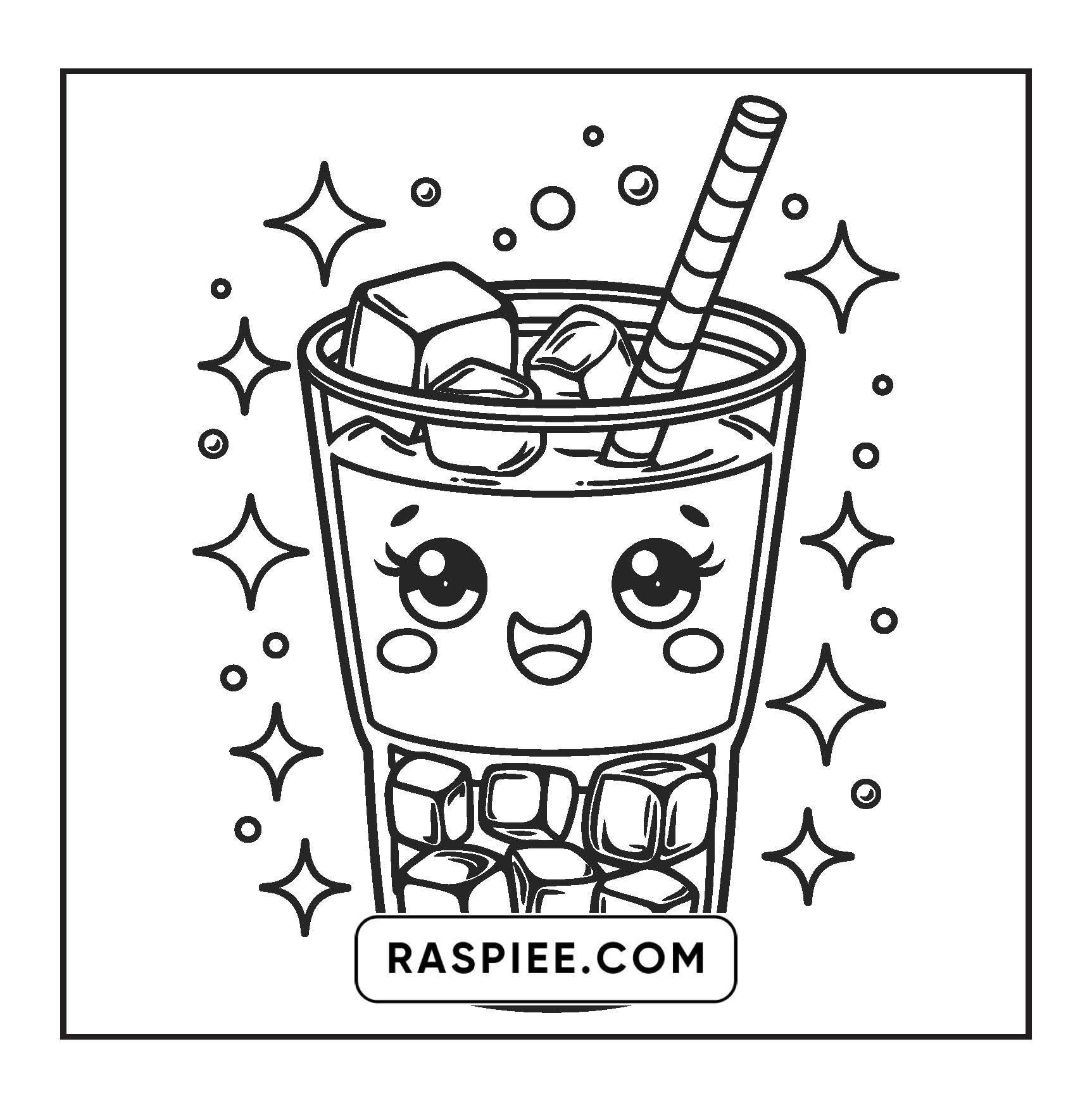 189 Bold and Easy Kawaii Food Coloring Pages