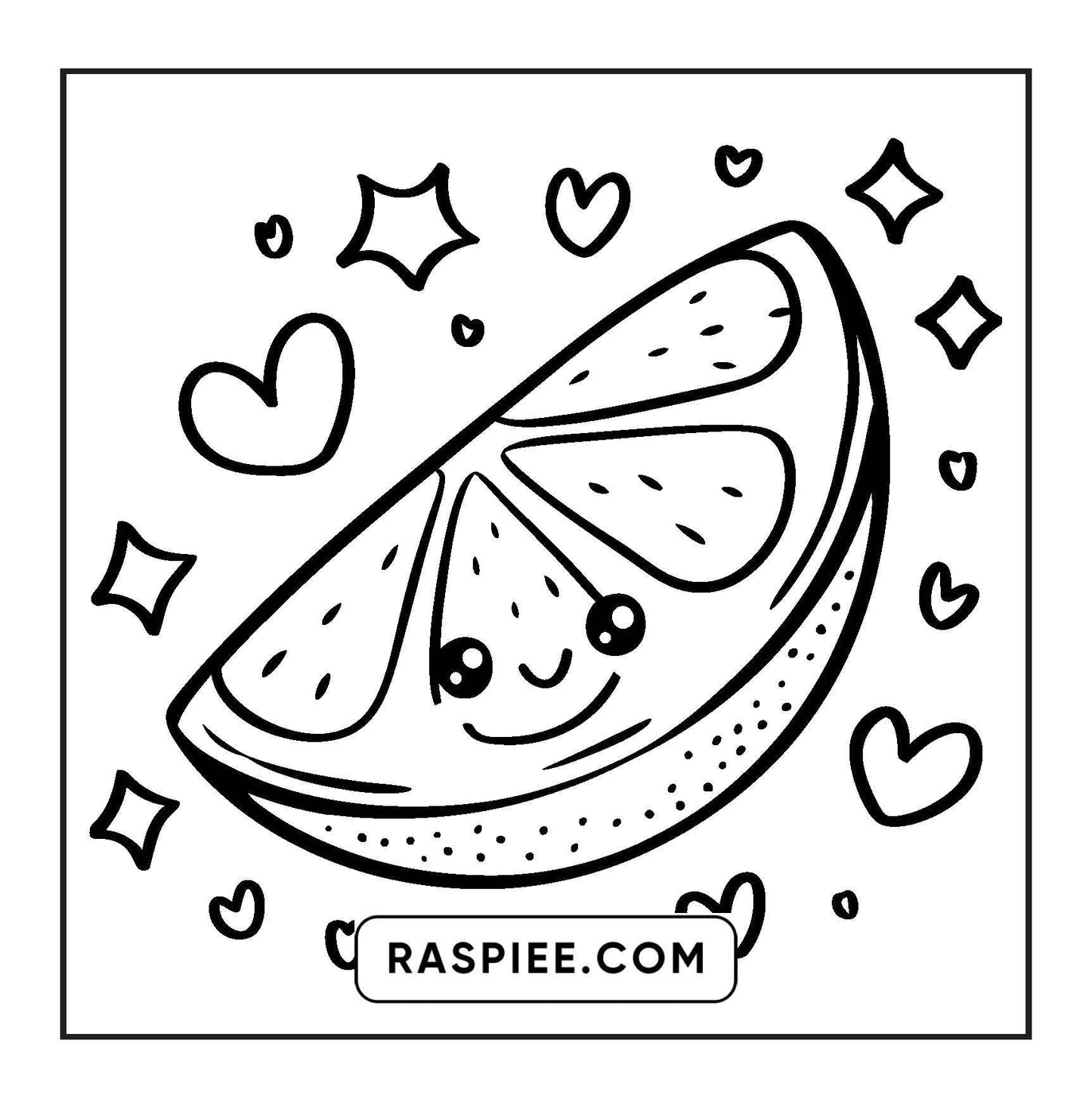 189 Bold and Easy Kawaii Food Coloring Pages