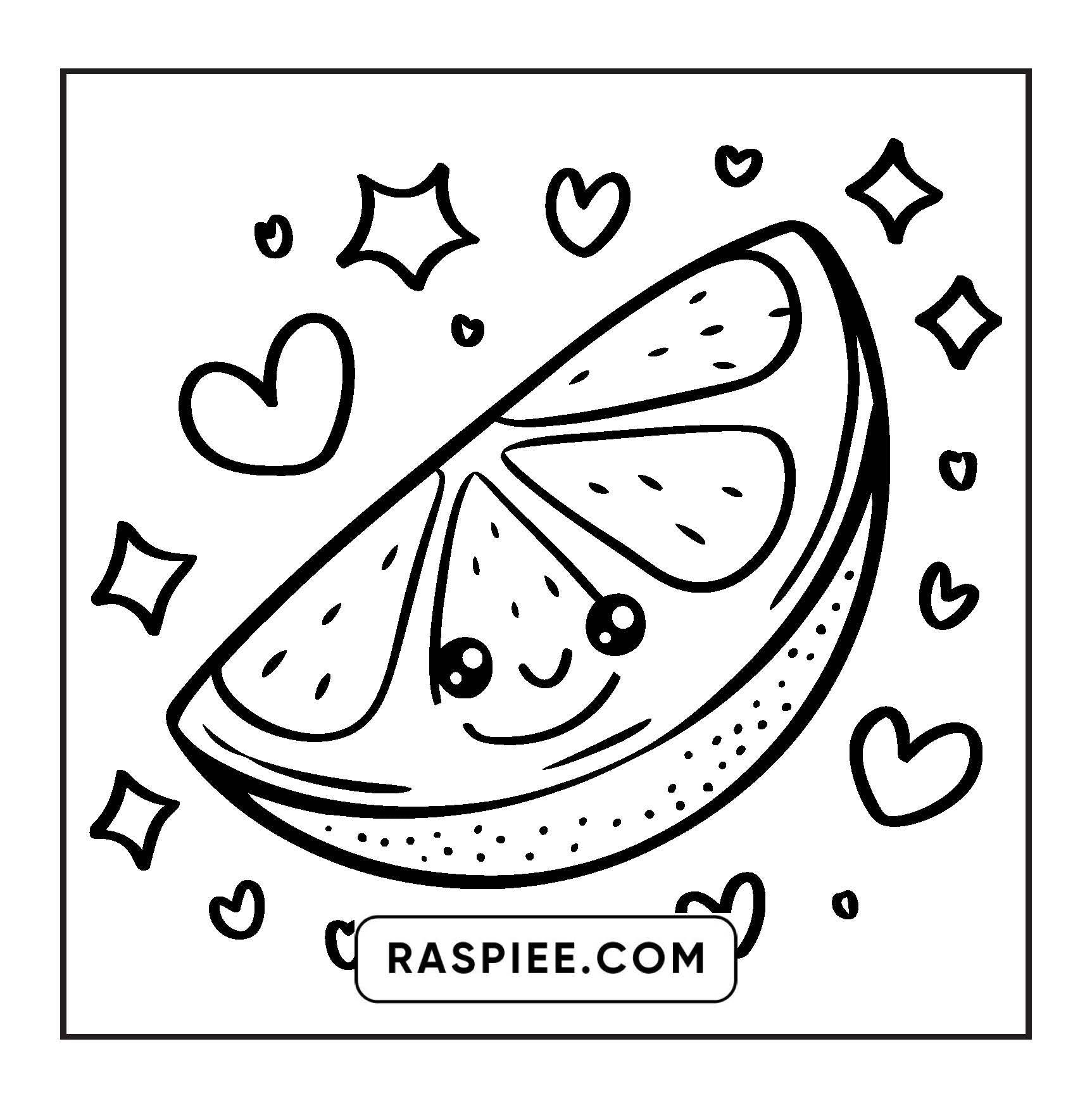 189 Bold and Easy Kawaii Food Coloring Pages