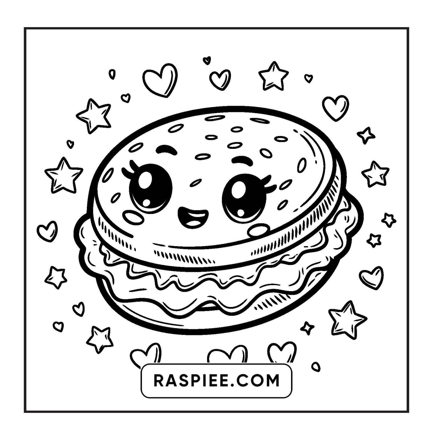 189 Bold and Easy Kawaii Food Coloring Pages