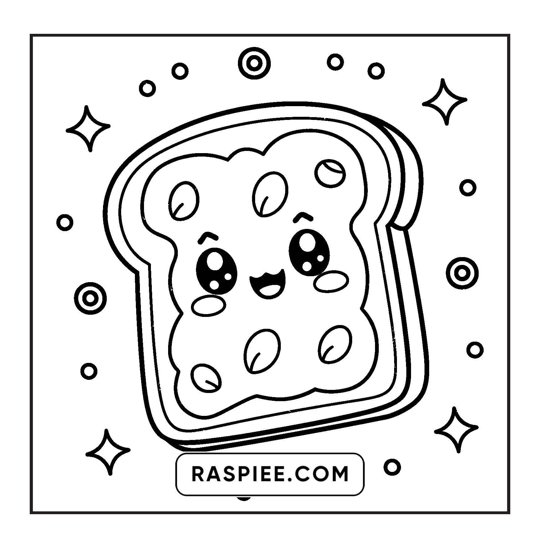 189 Bold and Easy Kawaii Food Coloring Pages