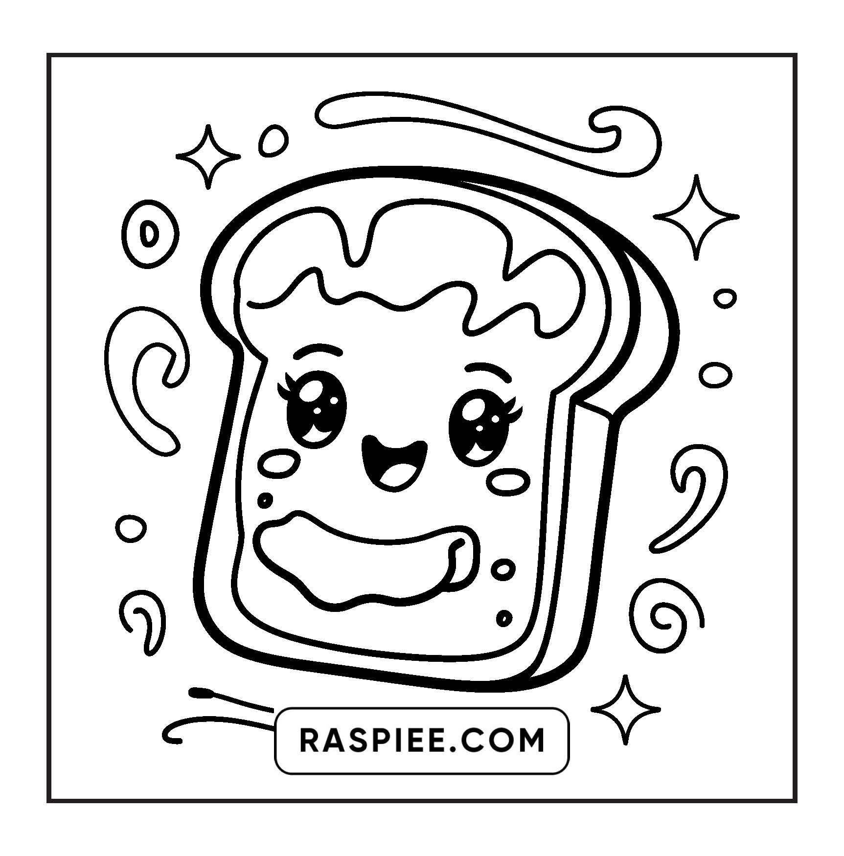 189 Bold and Easy Kawaii Food Coloring Pages