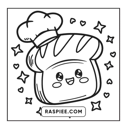 189 Bold and Easy Kawaii Food Coloring Pages