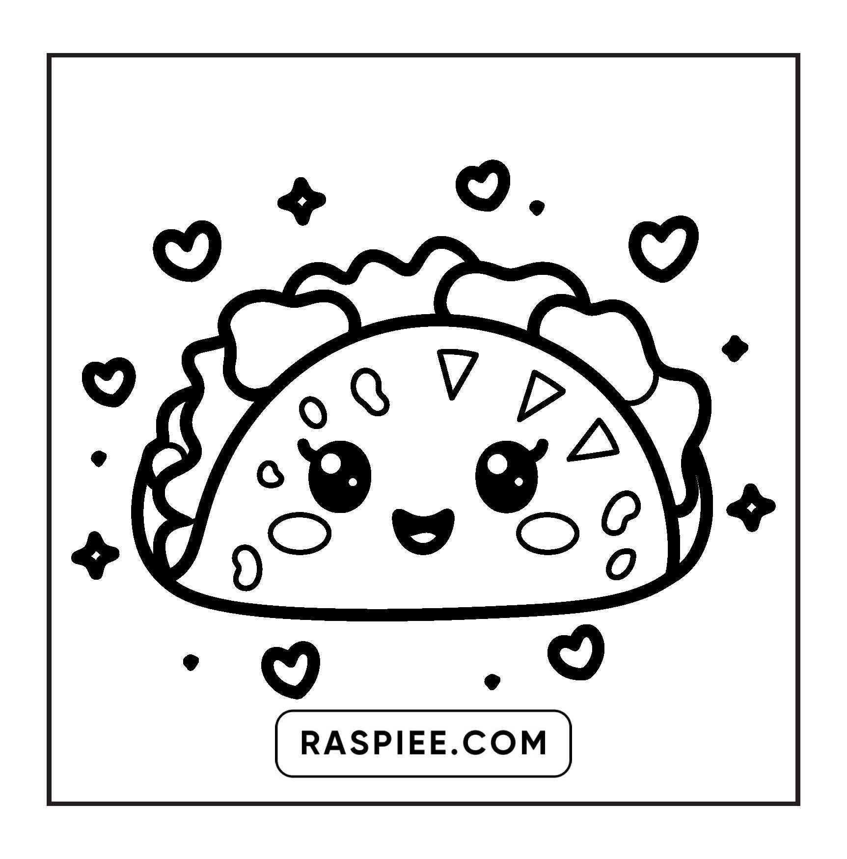 189 Bold and Easy Kawaii Food Coloring Pages