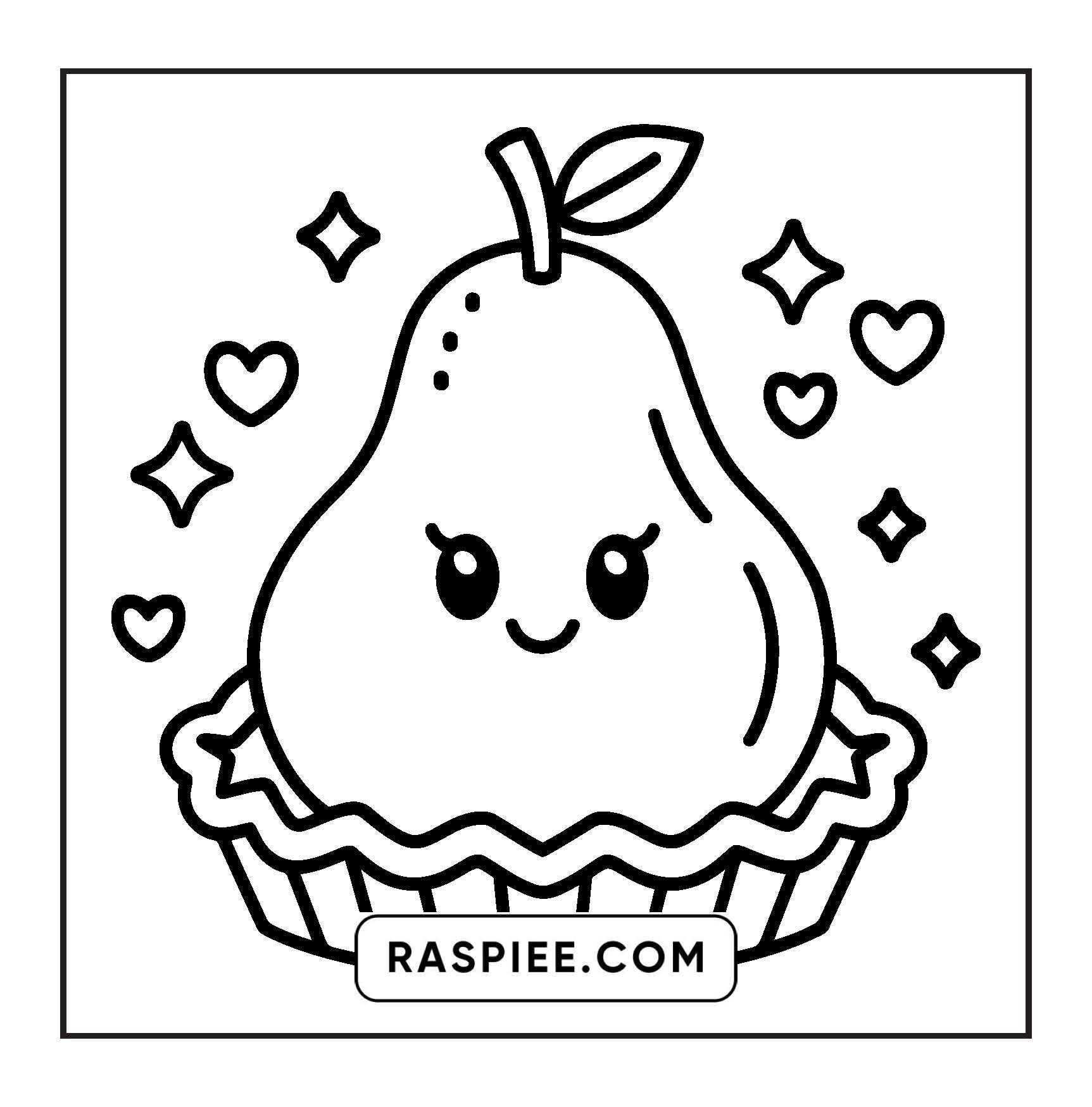 189 Bold and Easy Kawaii Food Coloring Pages