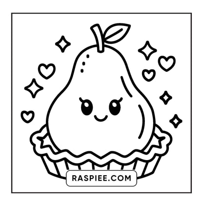 189 Bold and Easy Kawaii Food Coloring Pages