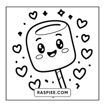 189 Bold and Easy Kawaii Food Coloring Pages