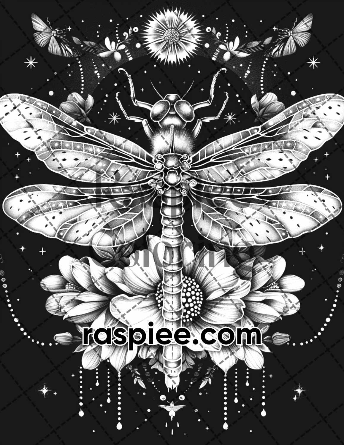 87 Spirit Animals Grayscale Adult Coloring Pages Printable PDF Instant Download
