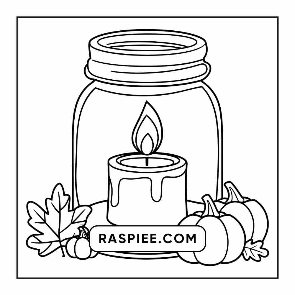 76 Bold and Easy Fall Vibes Coloring Pages Printable PDF Instant Download