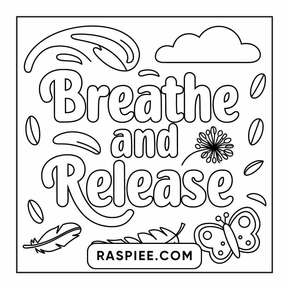 78 Bold and Easy Inspirational Words Coloring Pages Printable PDF Instant Download