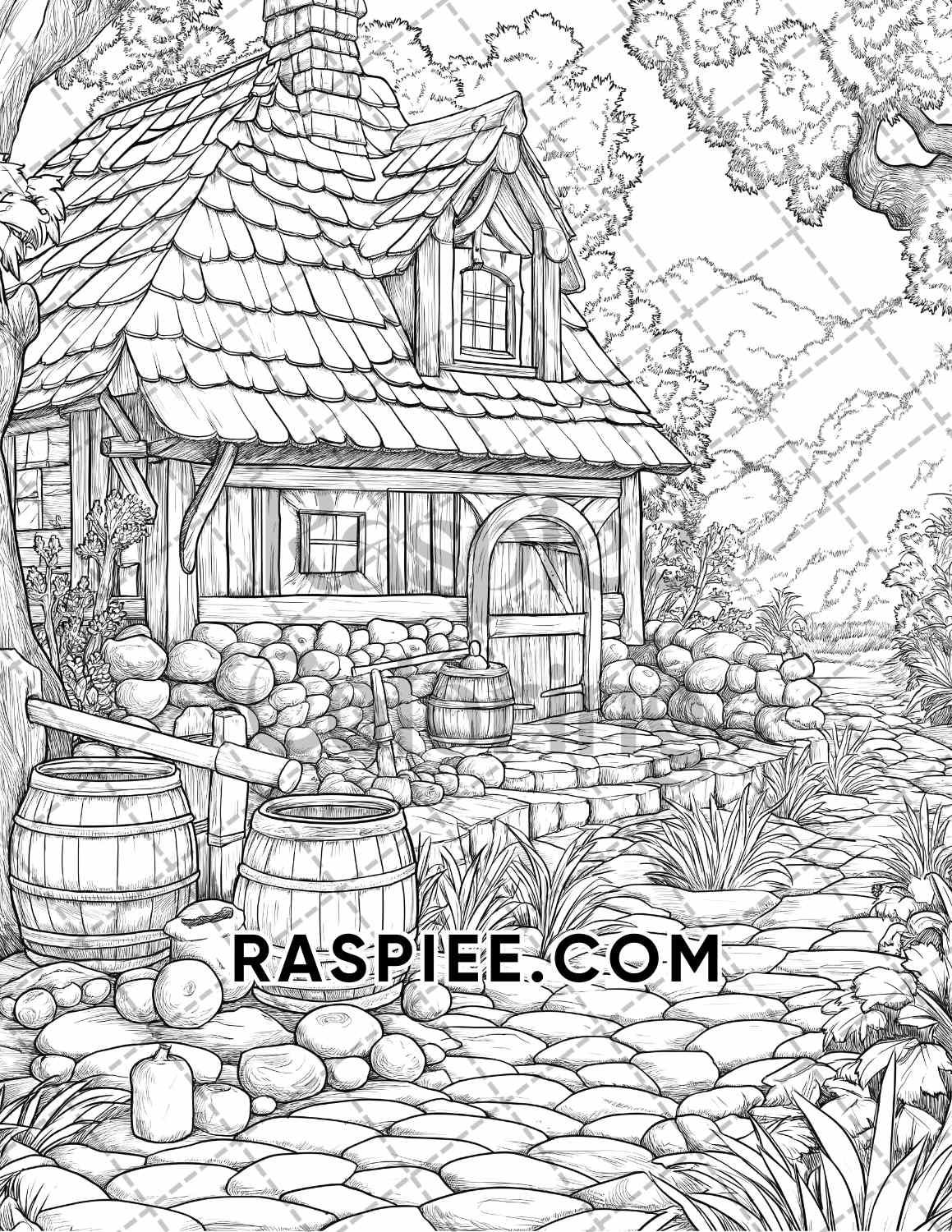 Autumn Charm Adult Coloring Pages Printable PDF Instant Download