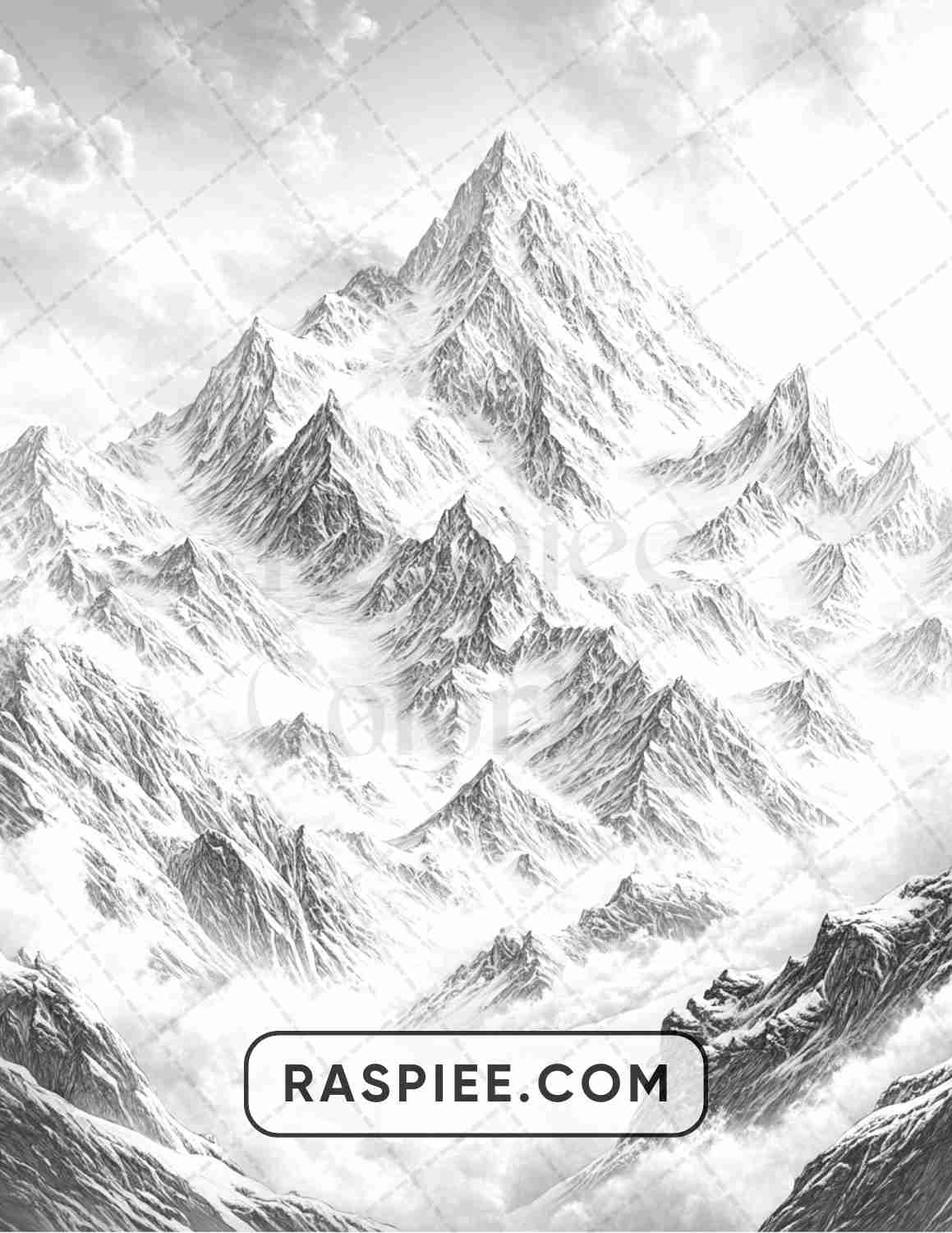 82 Winter Landscapes Adult Coloring Pages
