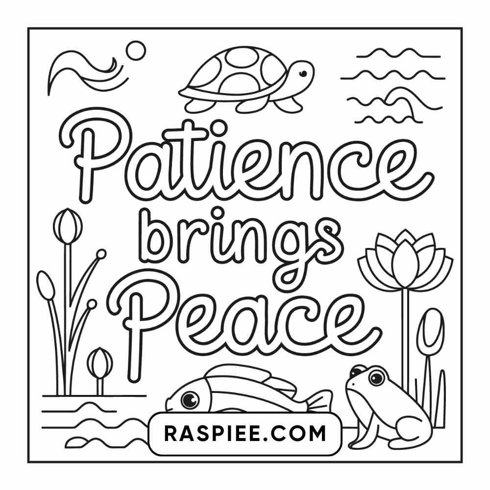 78 Bold and Easy Inspirational Words Coloring Pages Printable PDF Instant Download
