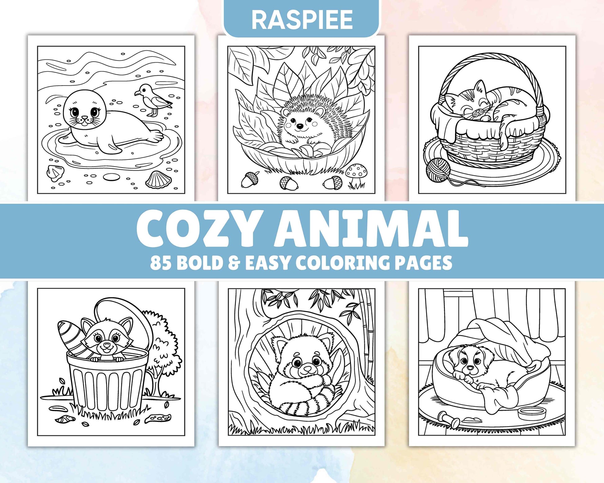 85 Bold and Easy Cozy Animal Coloring Pages