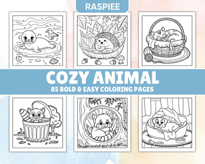 85 Bold and Easy Cozy Animal Coloring Pages