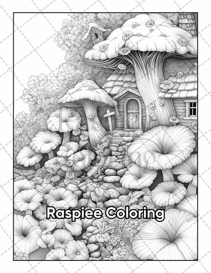 50 Fairyland Adult Coloring Pages Printable PDF Instant Download
