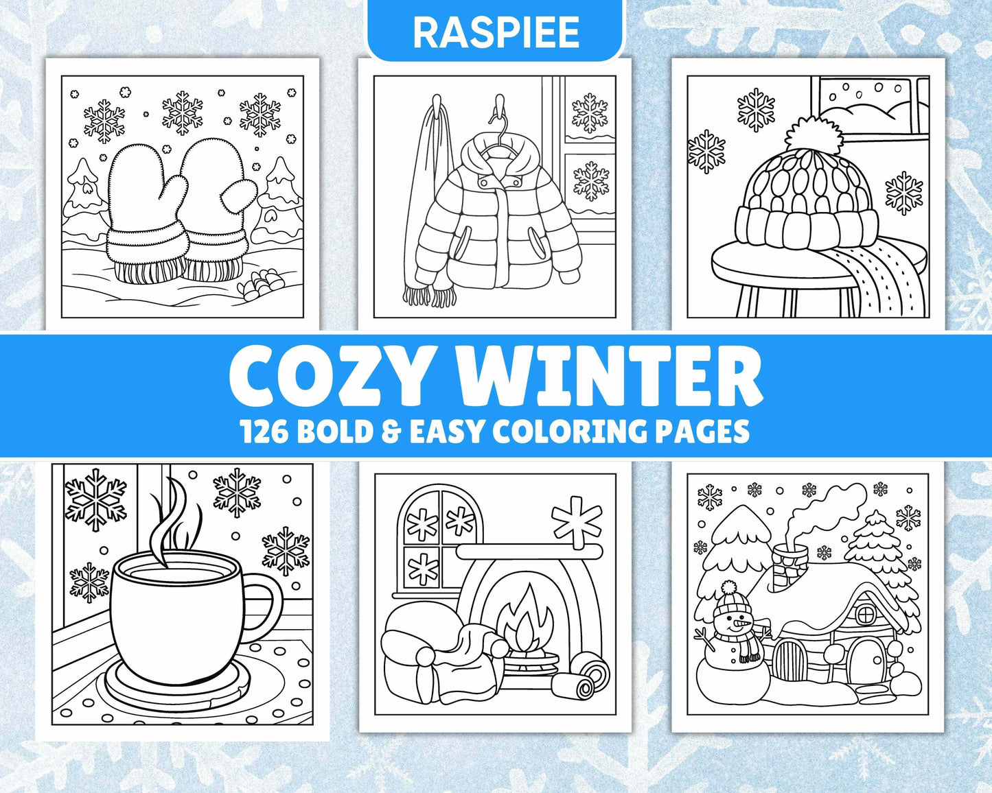 126 Bold and Easy Cozy Winter Coloring Pages
