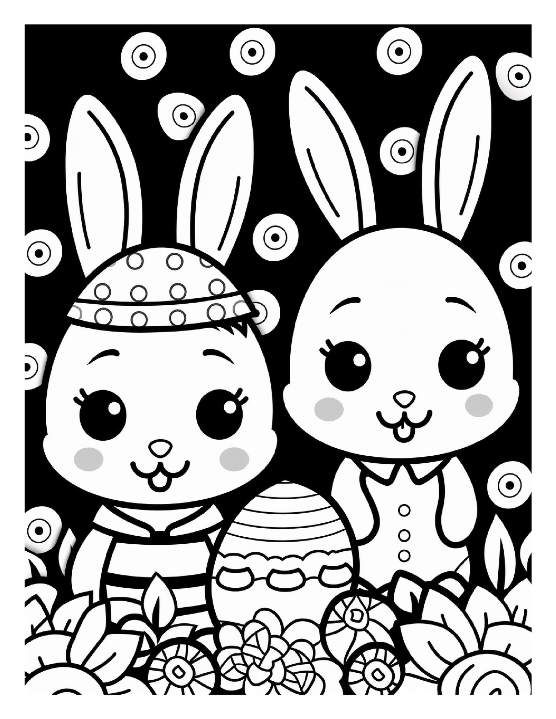 200 Easter Coloring Pages for Kids, Preschool Printable Activities, Instant Download