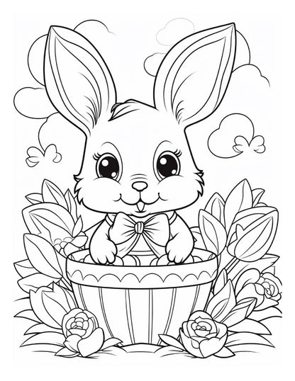 200 Easter Coloring Pages for Kids, Preschool Printable Activities, Instant Download