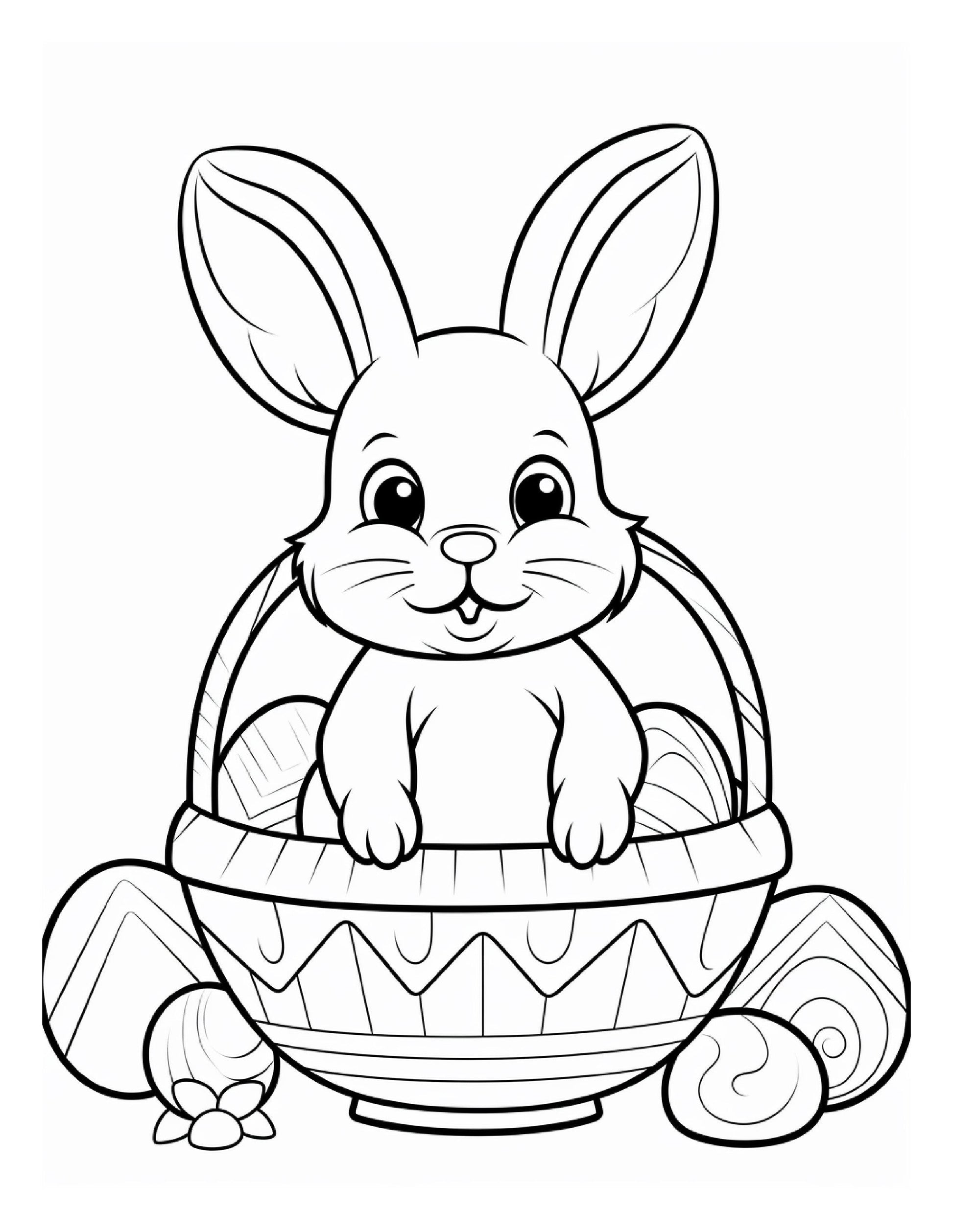 200 Easter Coloring Pages for Kids, Preschool Printable Activities, Instant Download