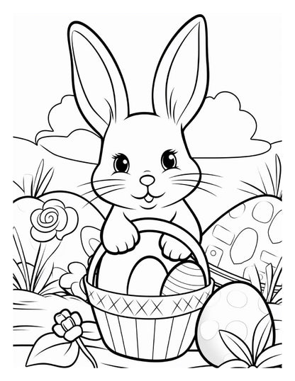200 Easter Coloring Pages for Kids, Preschool Printable Activities, Instant Download