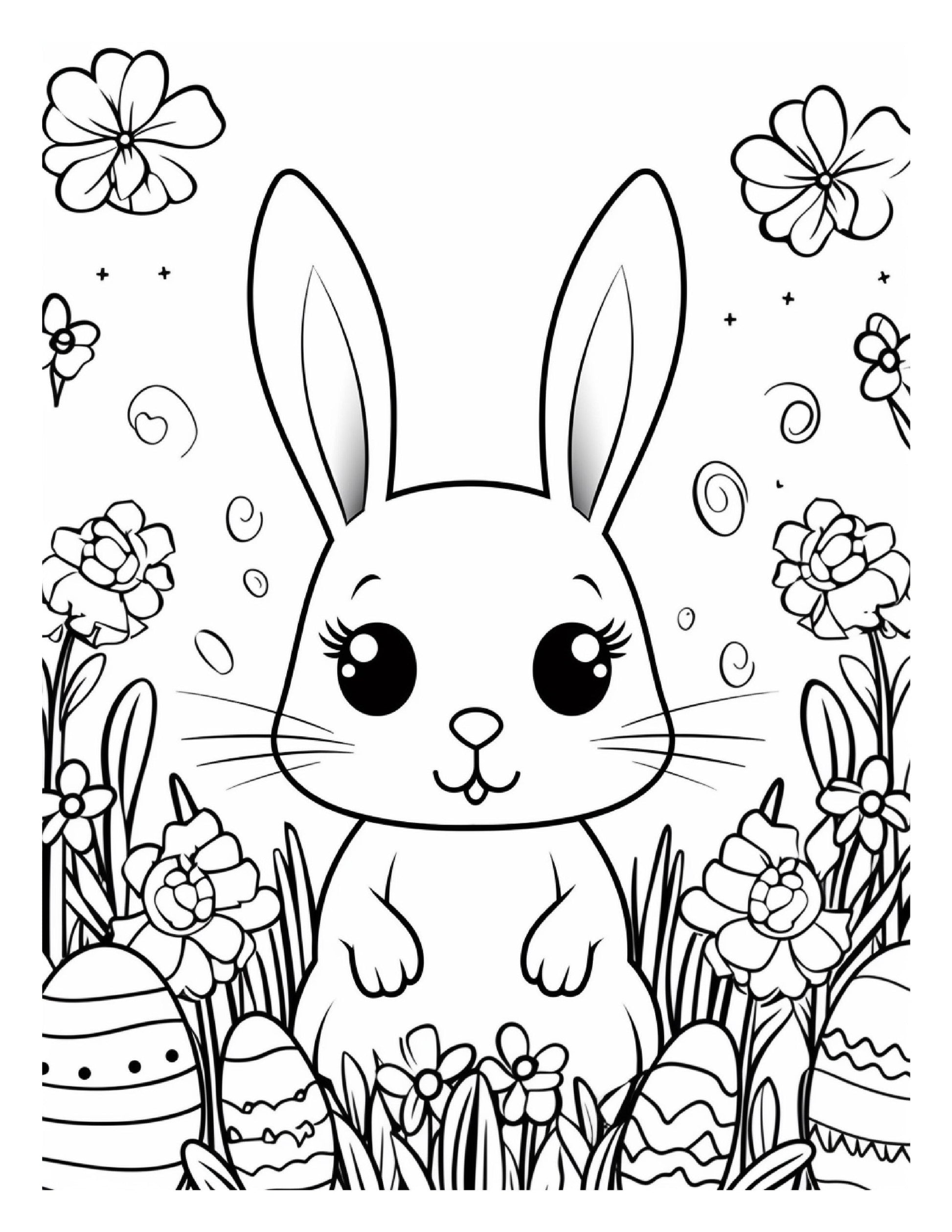 200 Easter Coloring Pages for Kids, Preschool Printable Activities, Instant Download