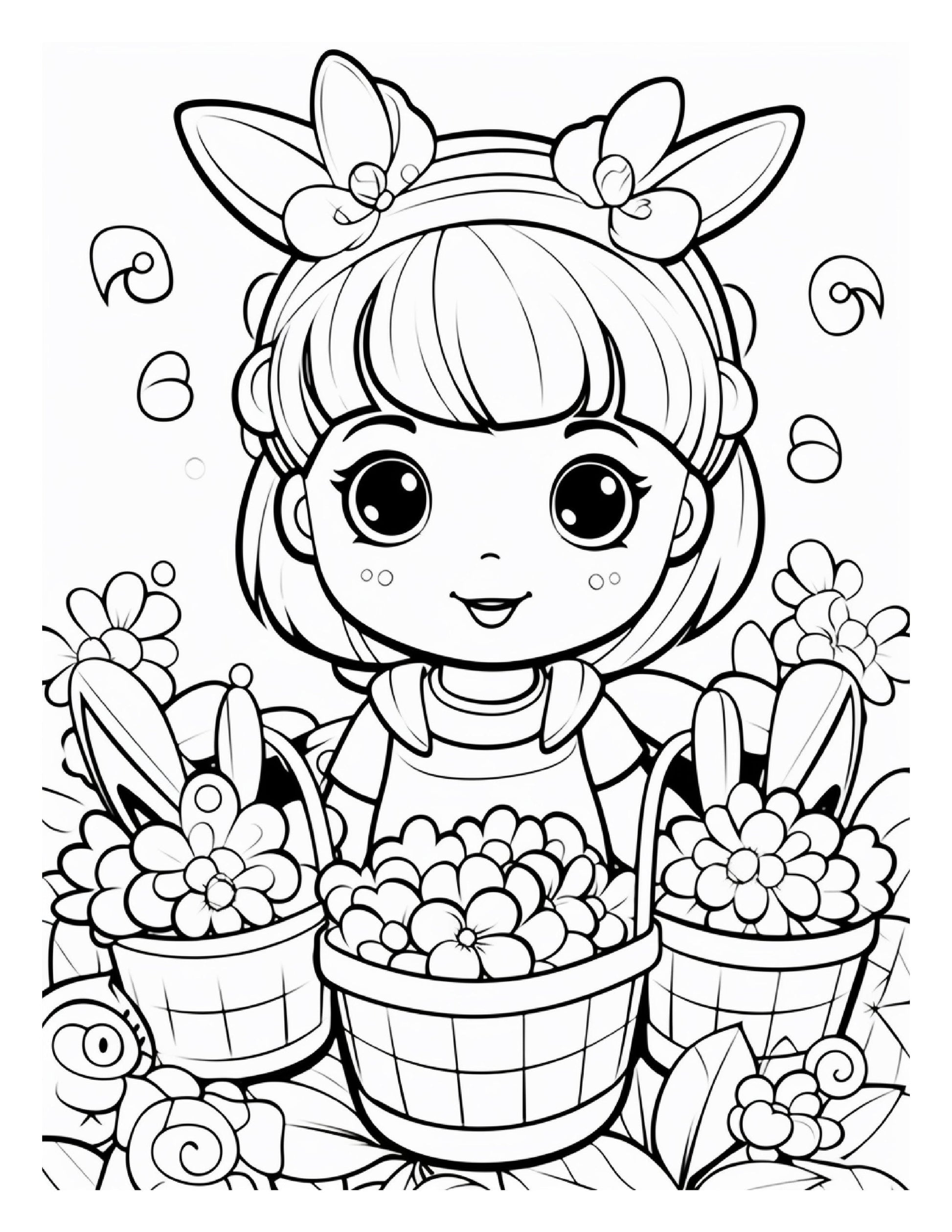 200 Easter Coloring Pages for Kids, Preschool Printable Activities, Instant Download