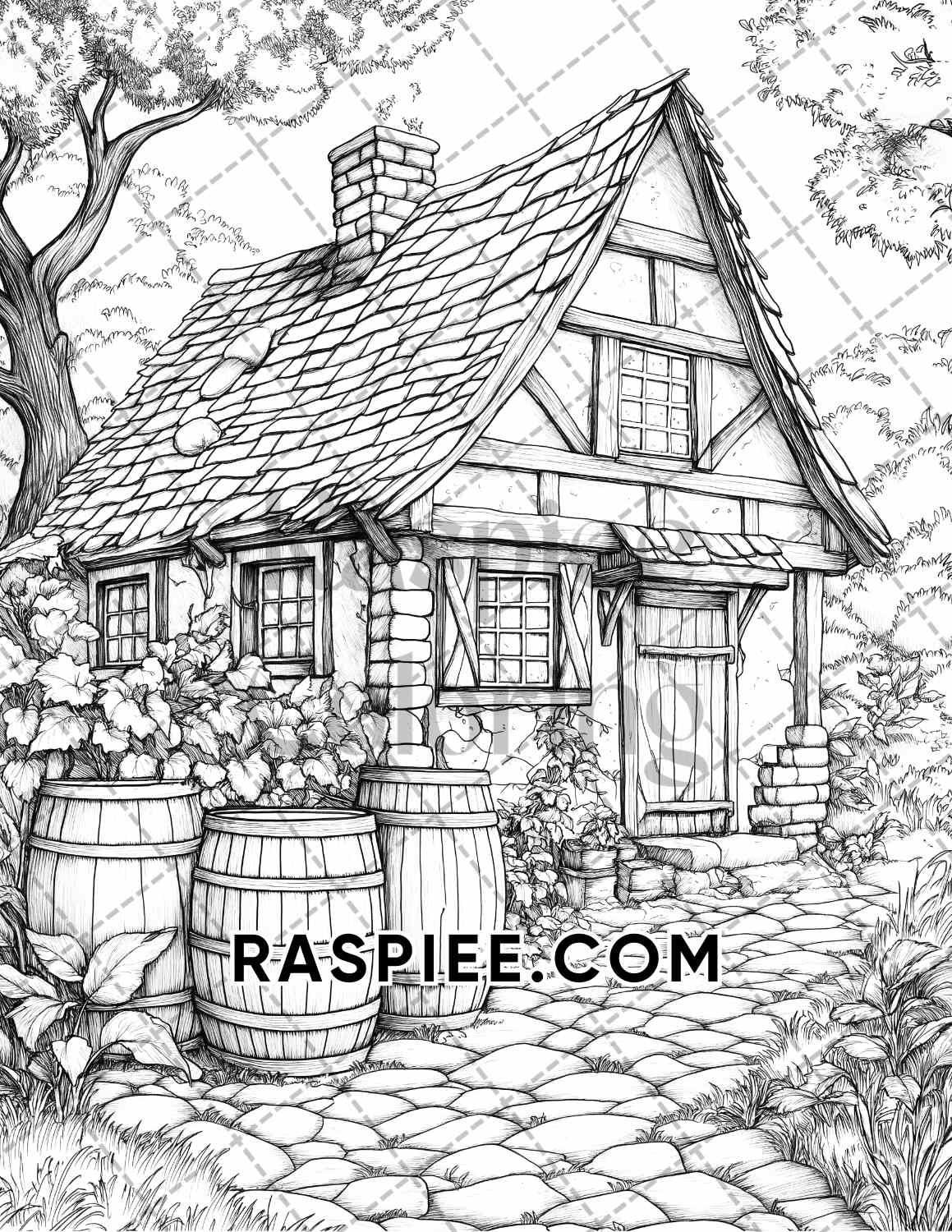 Autumn Charm Adult Coloring Pages Printable PDF Instant Download
