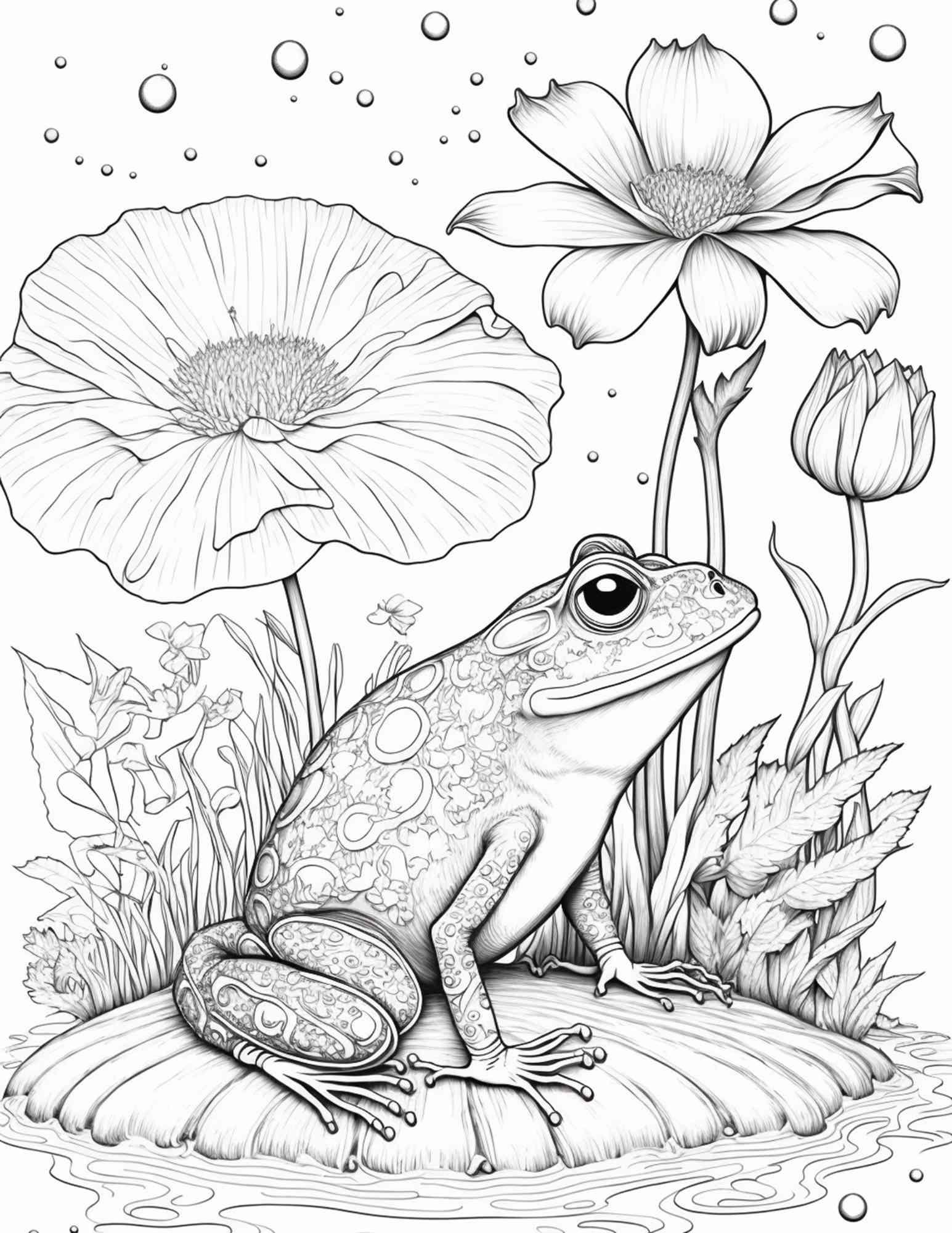 100 Mushroom Forest Coloring Pages Printable for Adults and Kids, Grayscale Coloring Book, Printable PDF File Instant Download