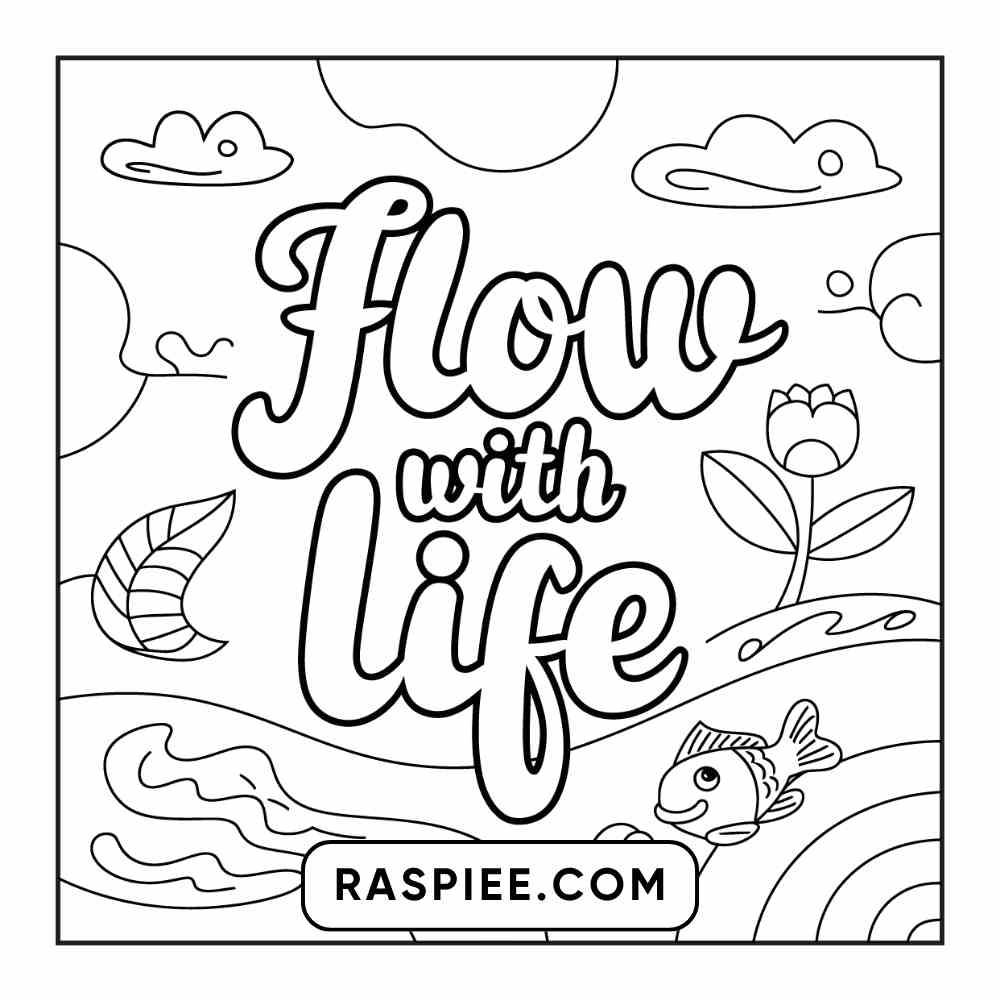 78 Bold and Easy Inspirational Words Coloring Pages Printable PDF Instant Download