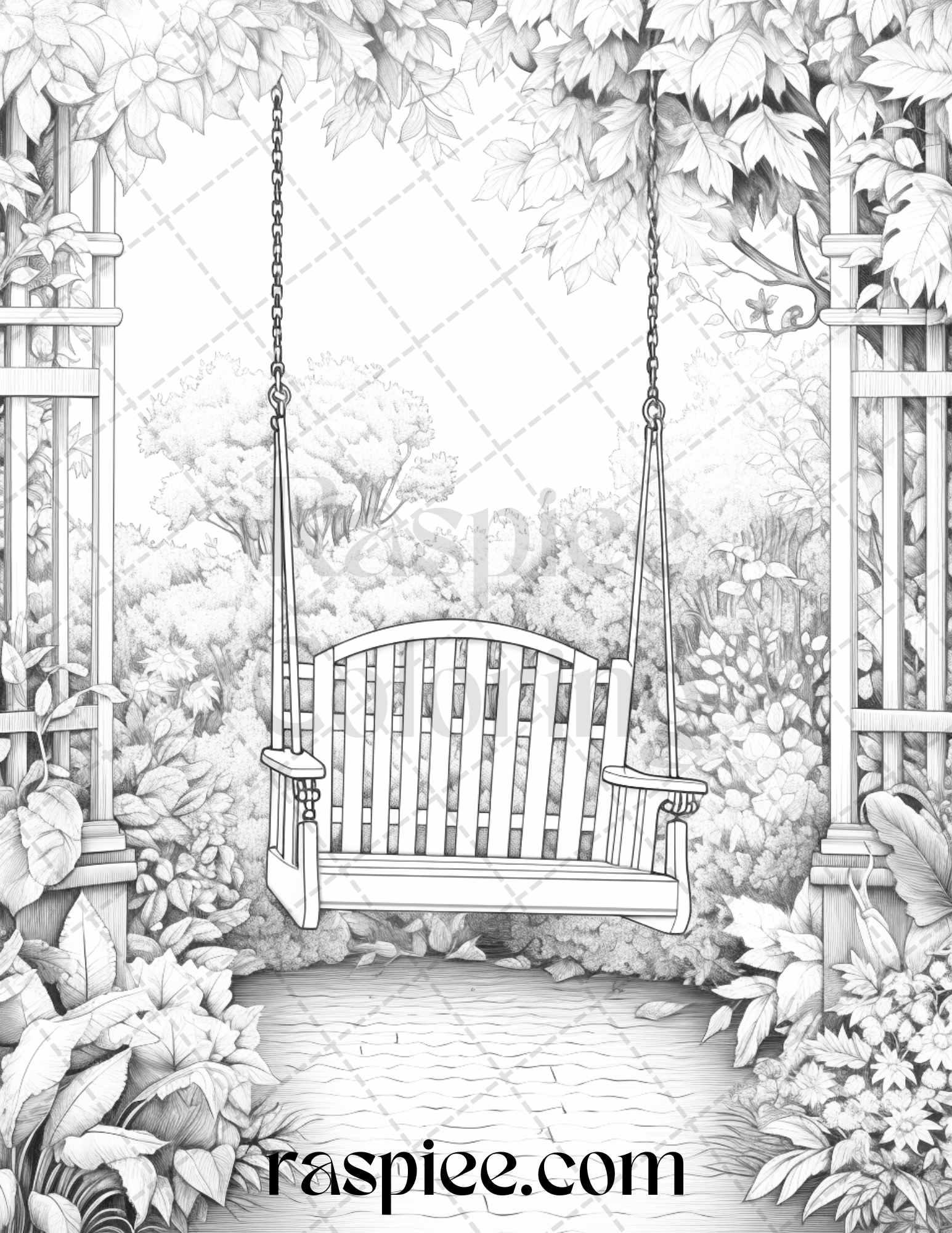 Autumn Vibes Grayscale Coloring Pages Printable for Adults, PDF File Instant Download