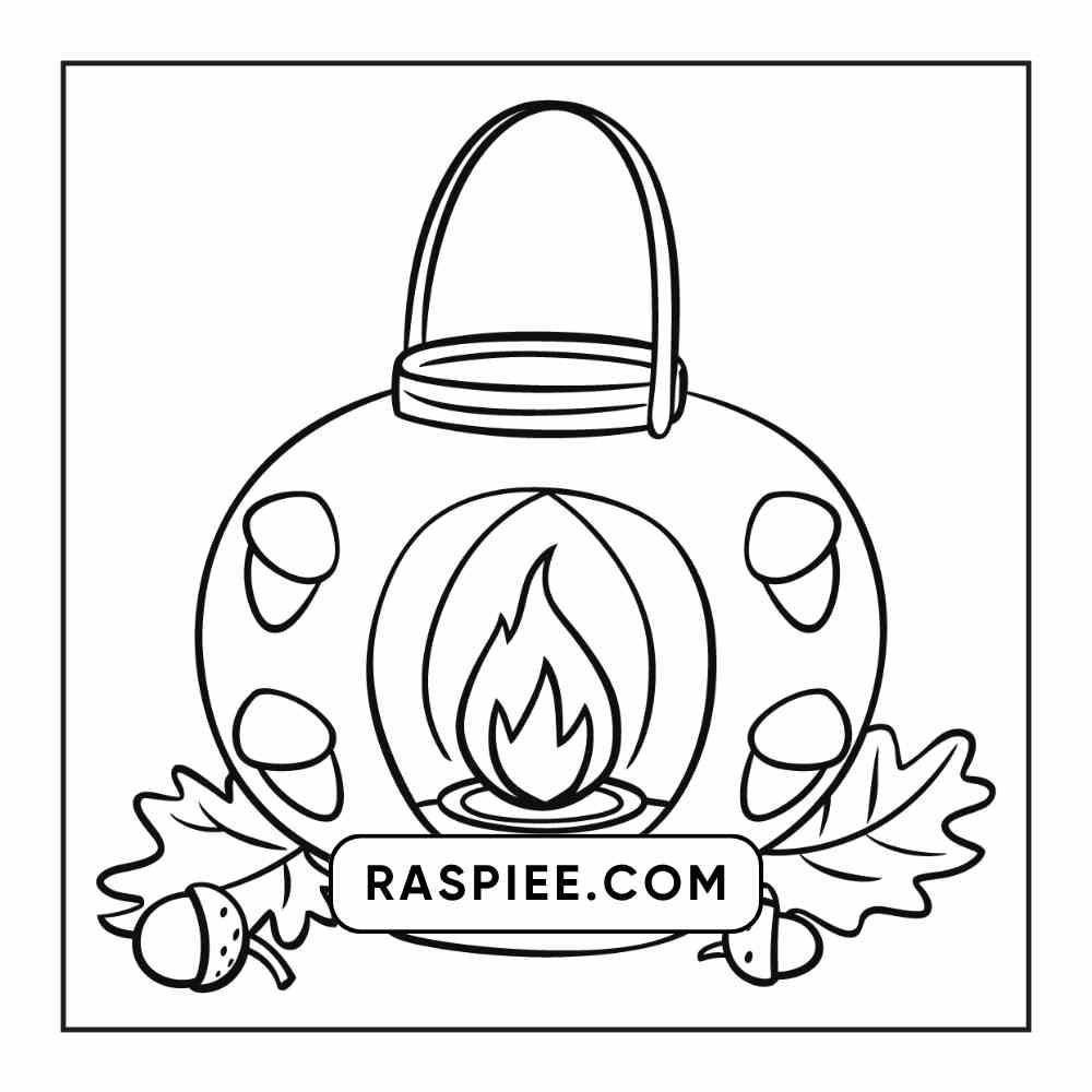 76 Bold and Easy Fall Vibes Coloring Pages Printable PDF Instant Download