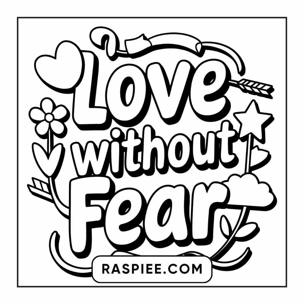 78 Bold and Easy Inspirational Words Coloring Pages Printable PDF Instant Download